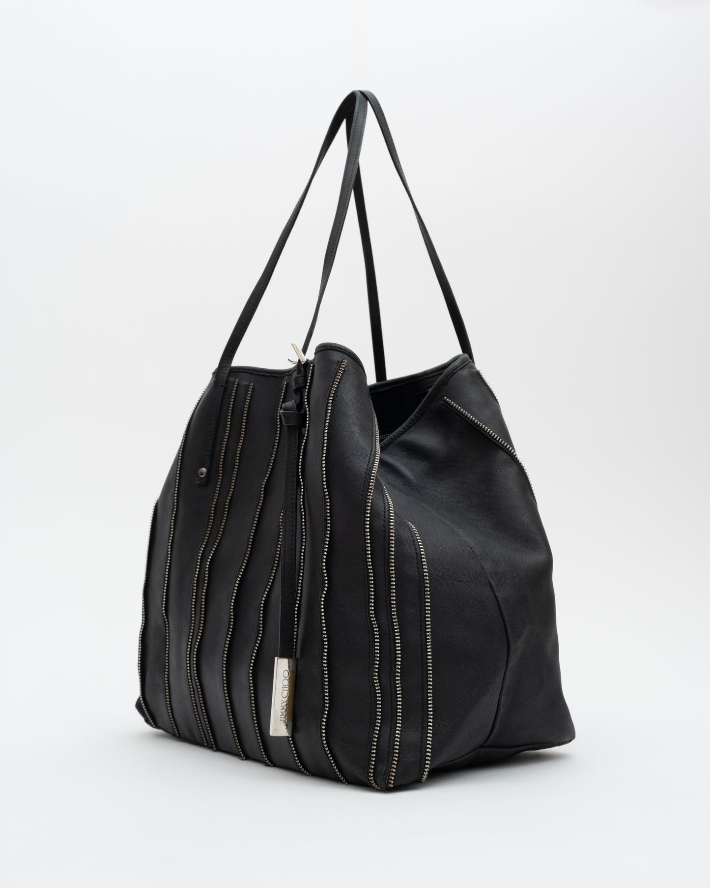 2000s Rare JIMMY CHOO Large Zipper Bag