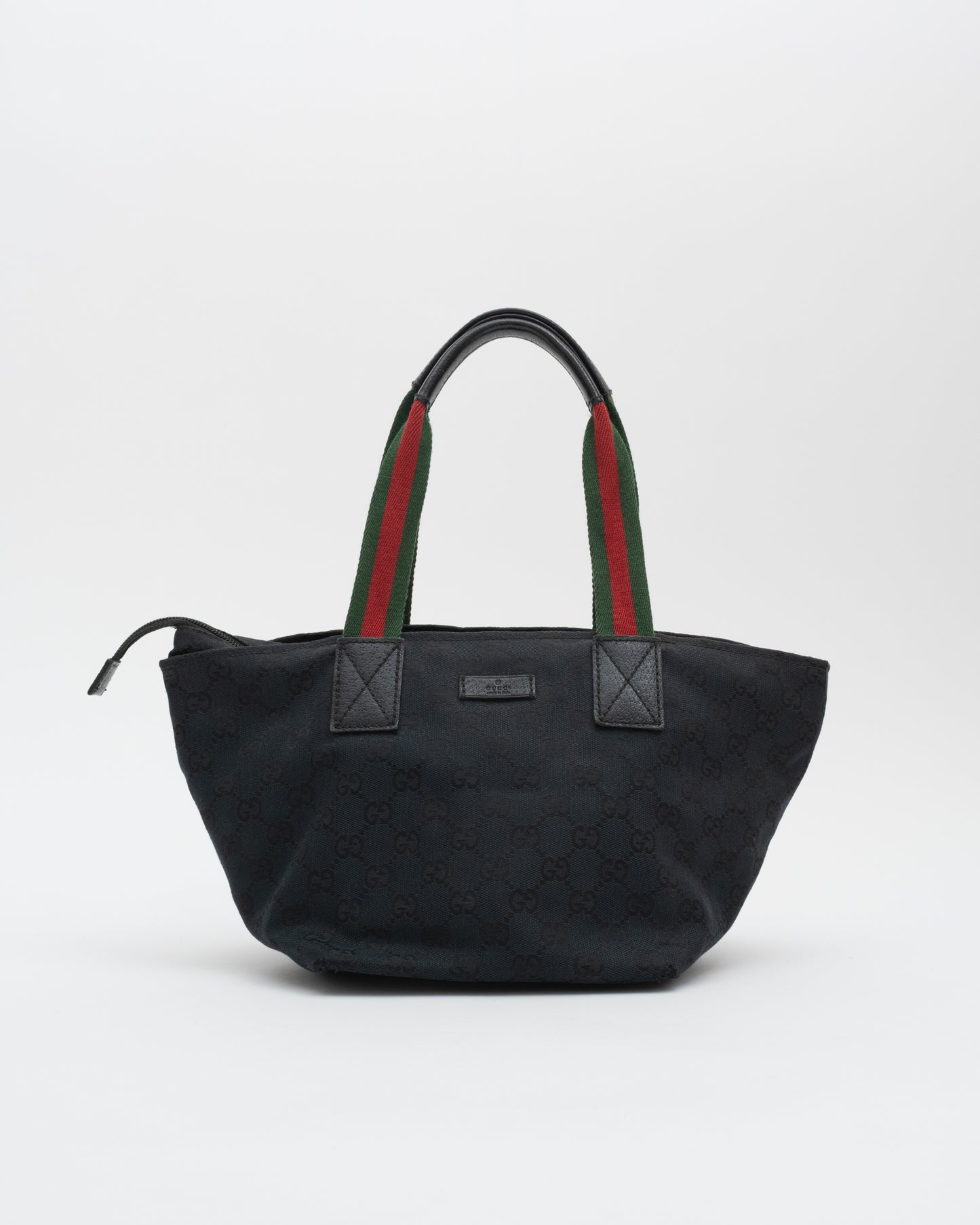 90s VTG GUCCI Black Sherry Line Tote (as is)