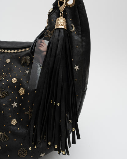 2011 JIMMY CHOO Black Solar Studded Hobo Bag (as is)