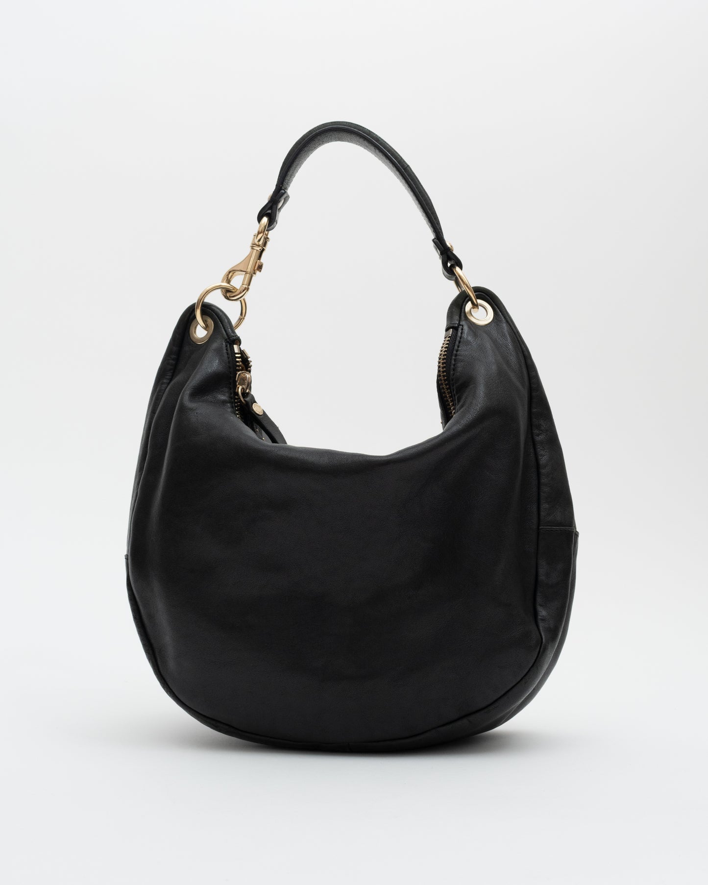 2011 JIMMY CHOO Black Solar Studded Hobo Bag (as is)