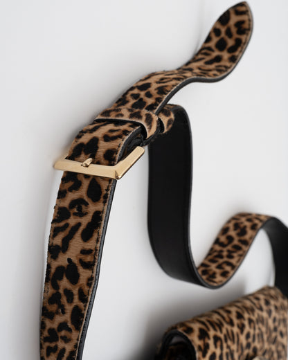 2000s JIMMY CHOO Leopard Pony Hair Waist Bag