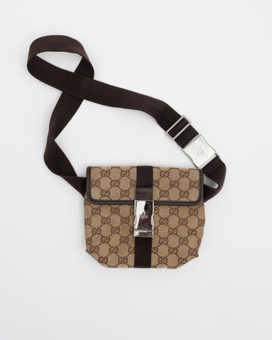 2000s GUCCI GG Canvas Waist Bag (as is)