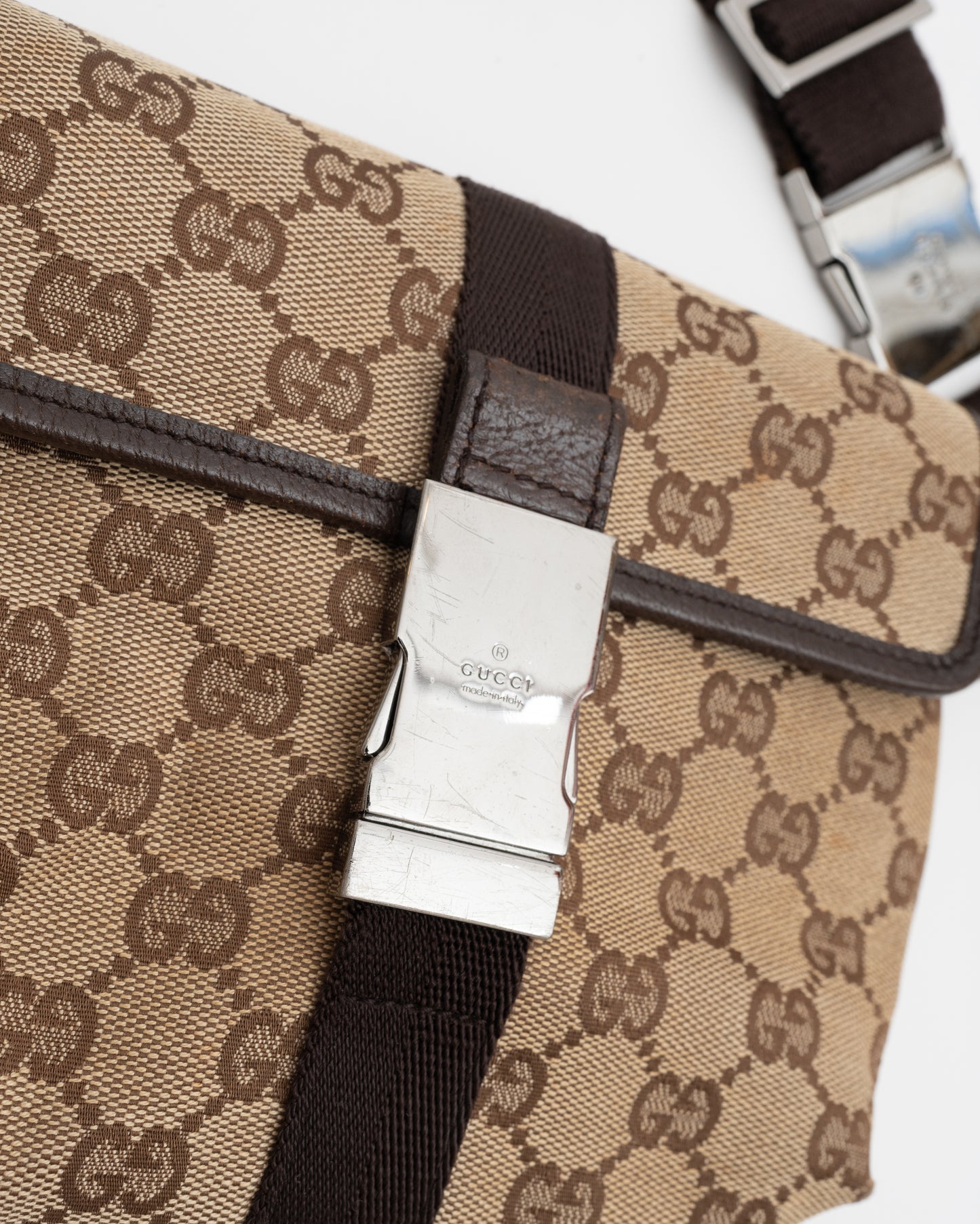 2000s GUCCI GG Canvas Waist Bag (as is)