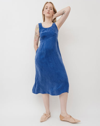 Vintage 90s Cornflower Blue Dress (S/M)