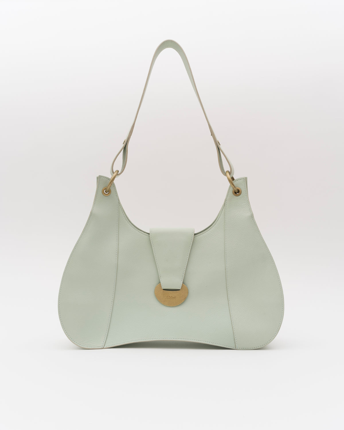 2000s CHLOE Seafoam Flap Shoulder Bag