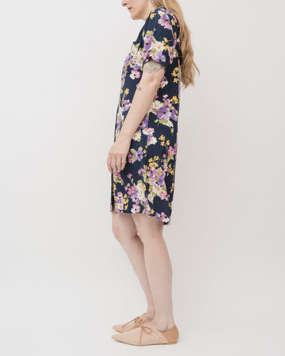 Vintage 90s Floral Shirt Dress (M)