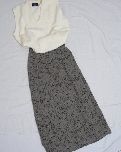Vintage 90s Floral Skirt (XS)