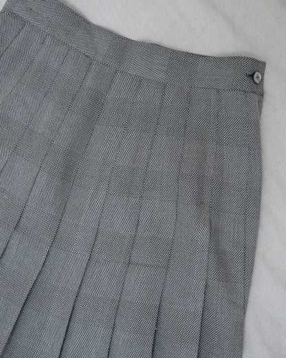Vintage Plaid Pleated Skirt (XS)