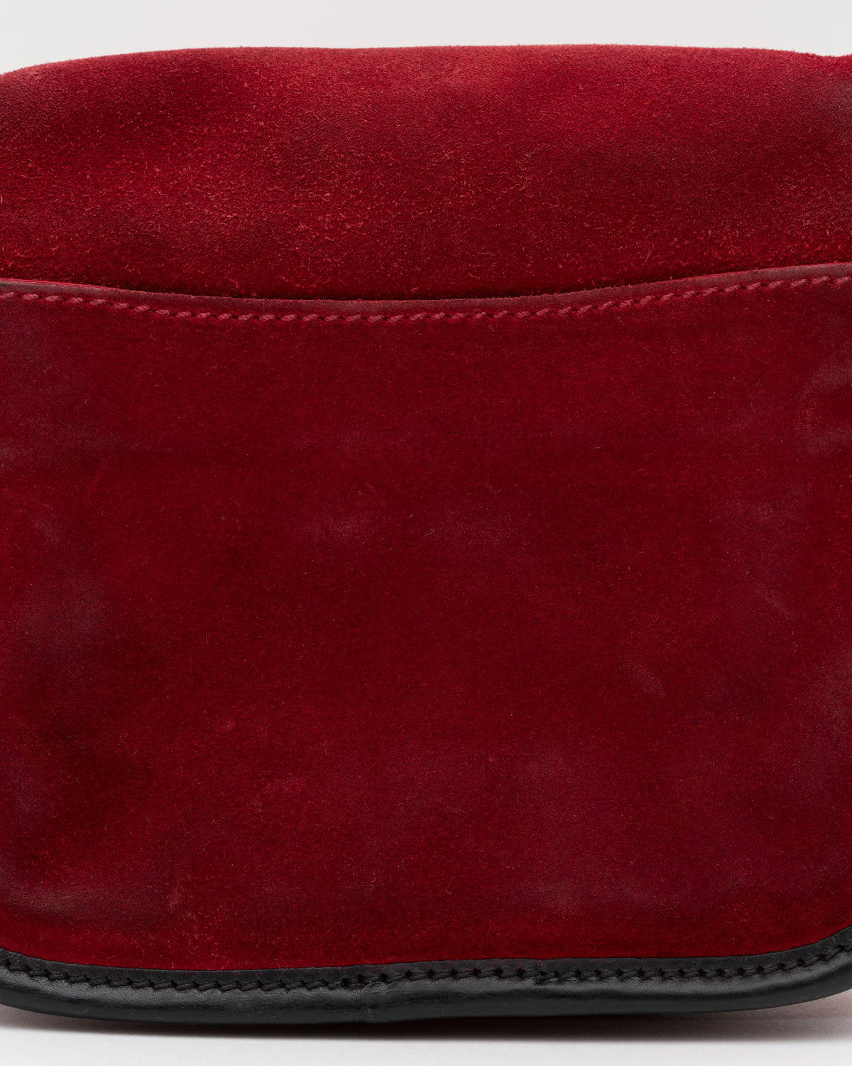 SS2005 MIU MIU Red Suede Mini Crossbody Bag w/Padlock