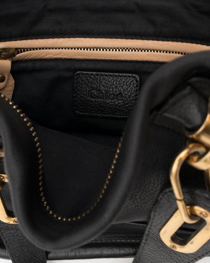 2000s CHLOE Paraty Black Leather Bag