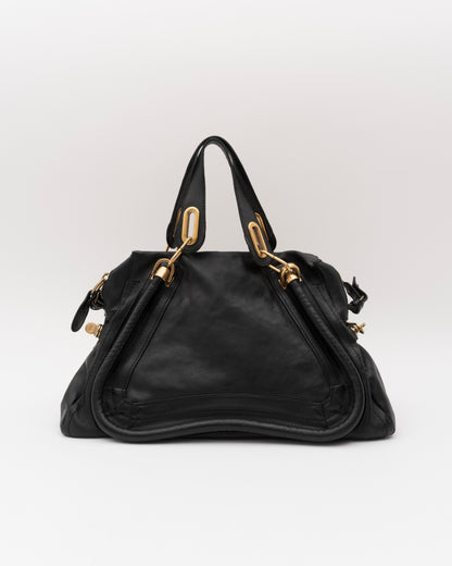 2000s CHLOE Paraty Black Leather Bag