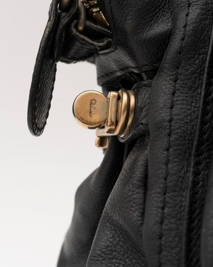 2000s CHLOE Paraty Black Leather Bag