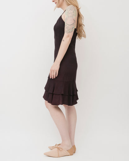 Vintage 90s Aubergine Slip Dress (M)