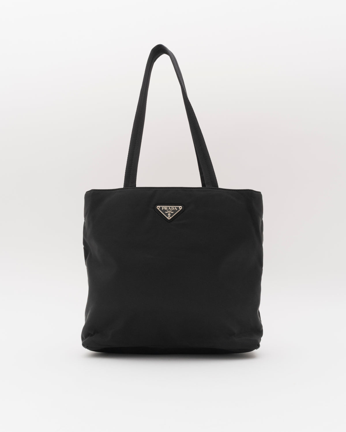 90s PRADA Black Tessuto Tote Bag
