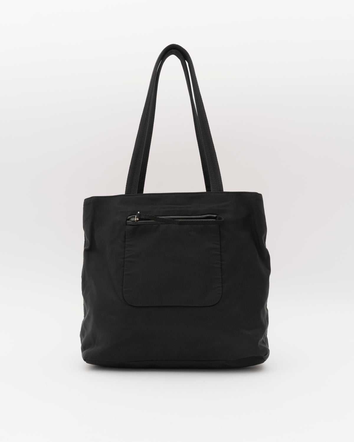 90s PRADA Black Tessuto Tote Bag