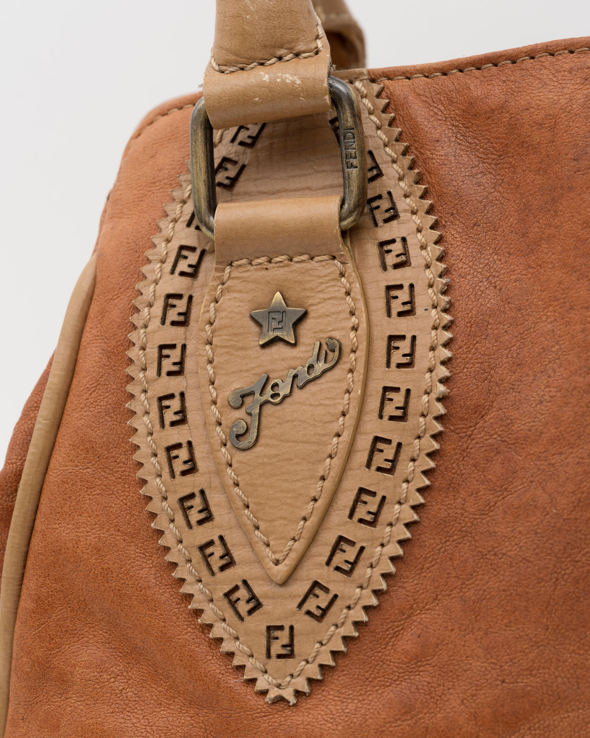2000s FENDI Tan Etniko Du Jour Bag