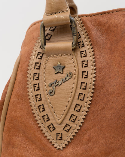 2000s FENDI Tan Etniko Du Jour Bag