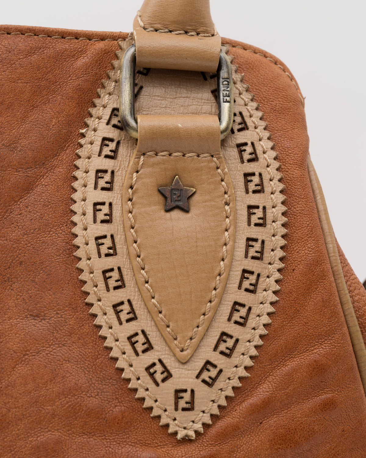 2000s FENDI Tan Etniko Du Jour Bag