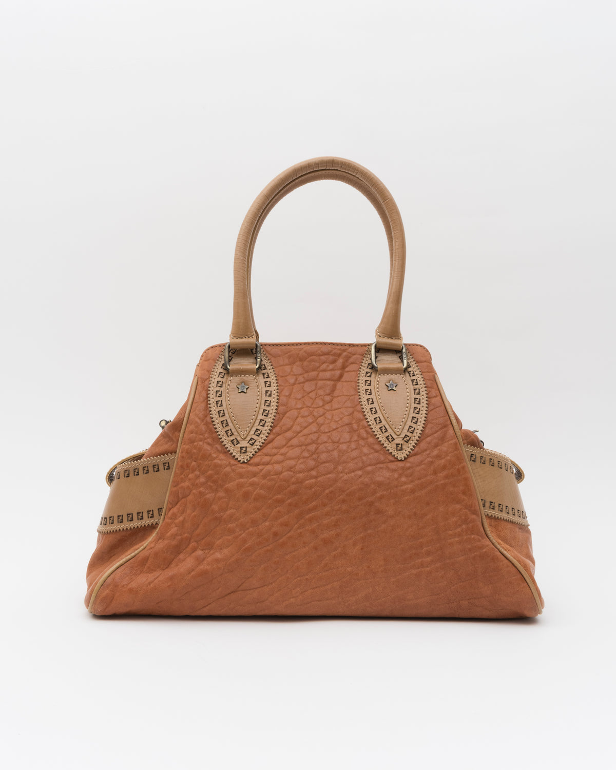 2000s FENDI Tan Etniko Du Jour Bag