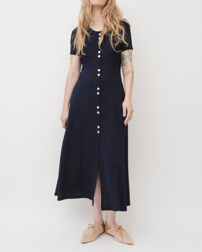 Vintage 90s Navy Maxi Dress (M)