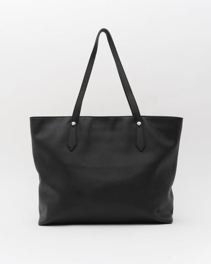 2000s VIVIENNE WESTWOOD Black Saffiano Leather Orb Tote