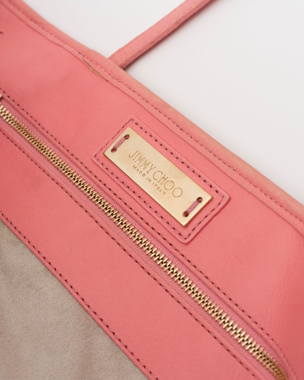 2000s JIMMY CHOO Pink Large Sasha Tote