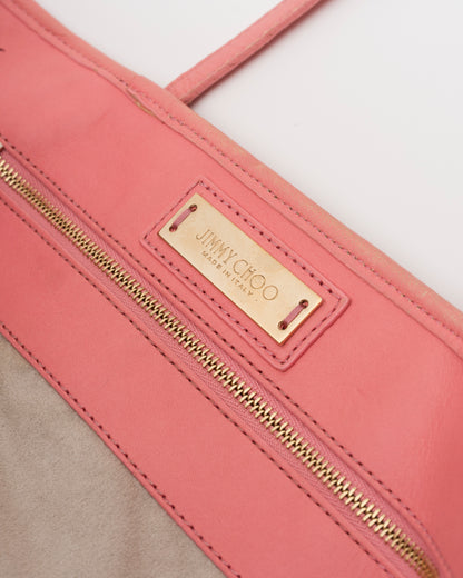 2000s JIMMY CHOO Pink Large Sasha Tote