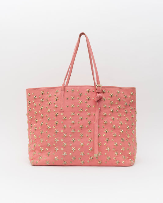 2000s JIMMY CHOO Pink Large Sasha Tote