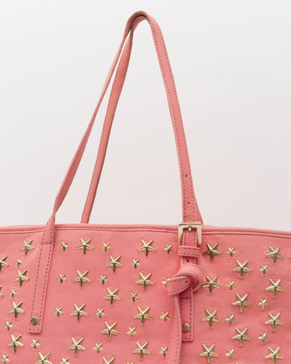 2000s JIMMY CHOO Pink Large Sasha Tote