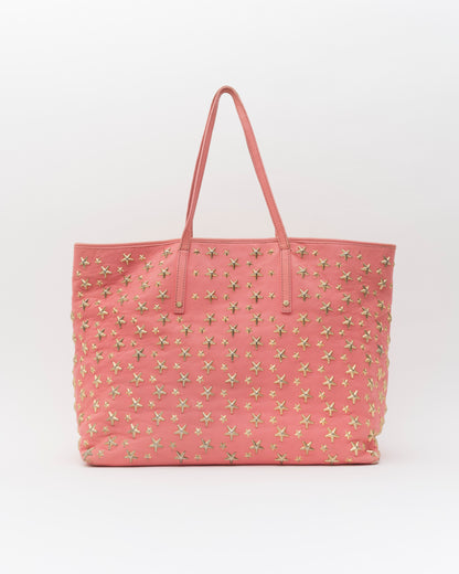 2000s JIMMY CHOO Pink Large Sasha Tote