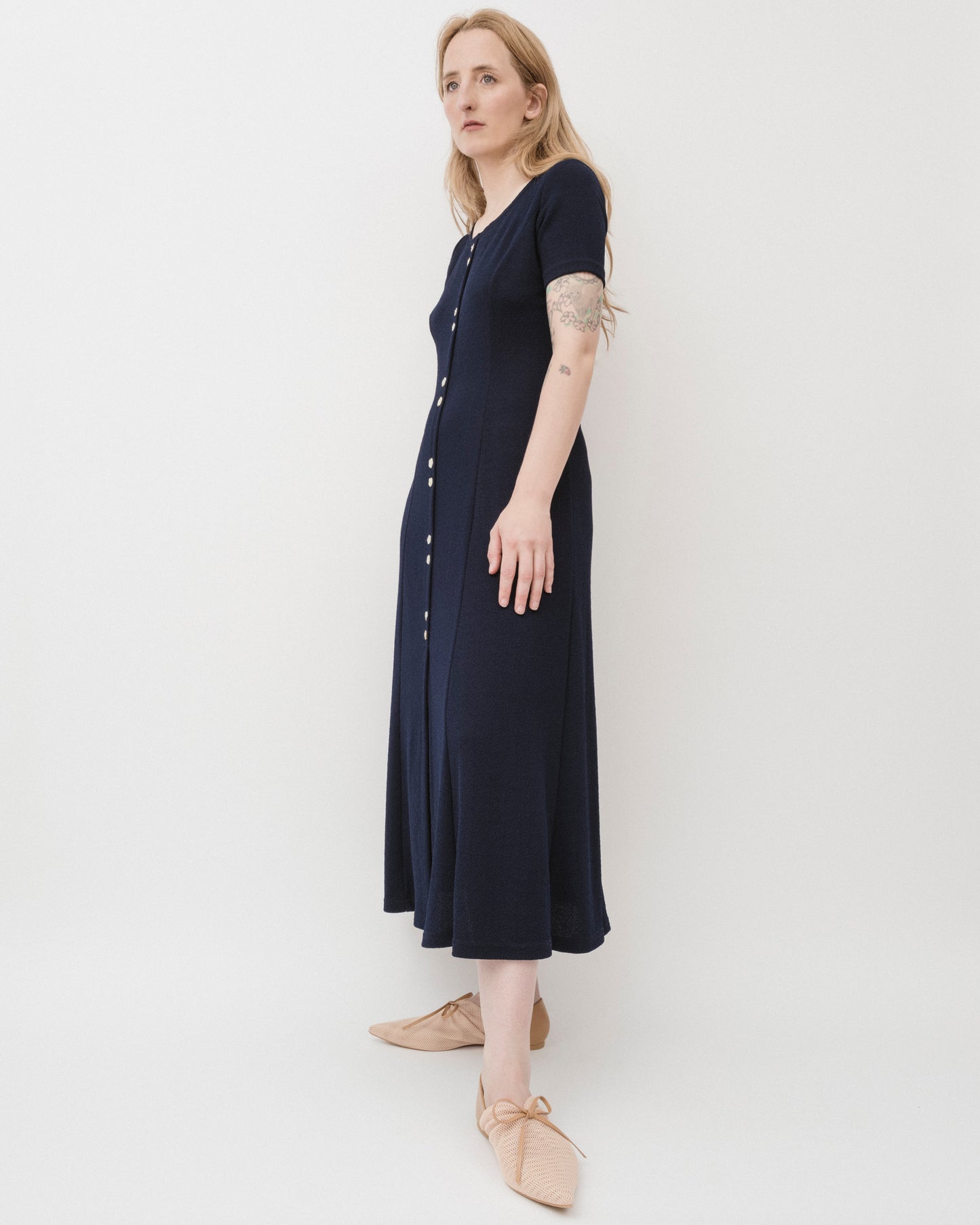 Vintage 90s Navy Maxi Dress (M)