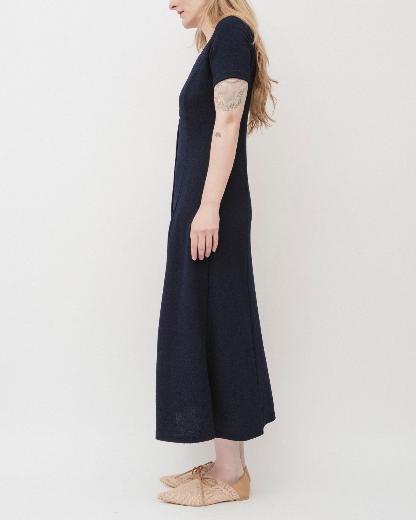 Vintage 90s Navy Maxi Dress (M)