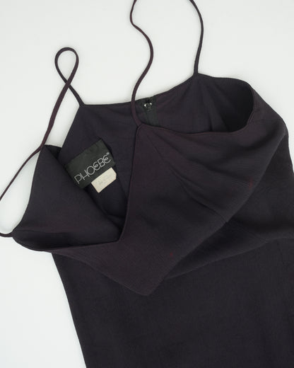 Vintage 90s Aubergine Slip Dress (M)