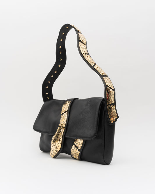 2000s Rare RED VALENTINO Snake Shoulder Bag