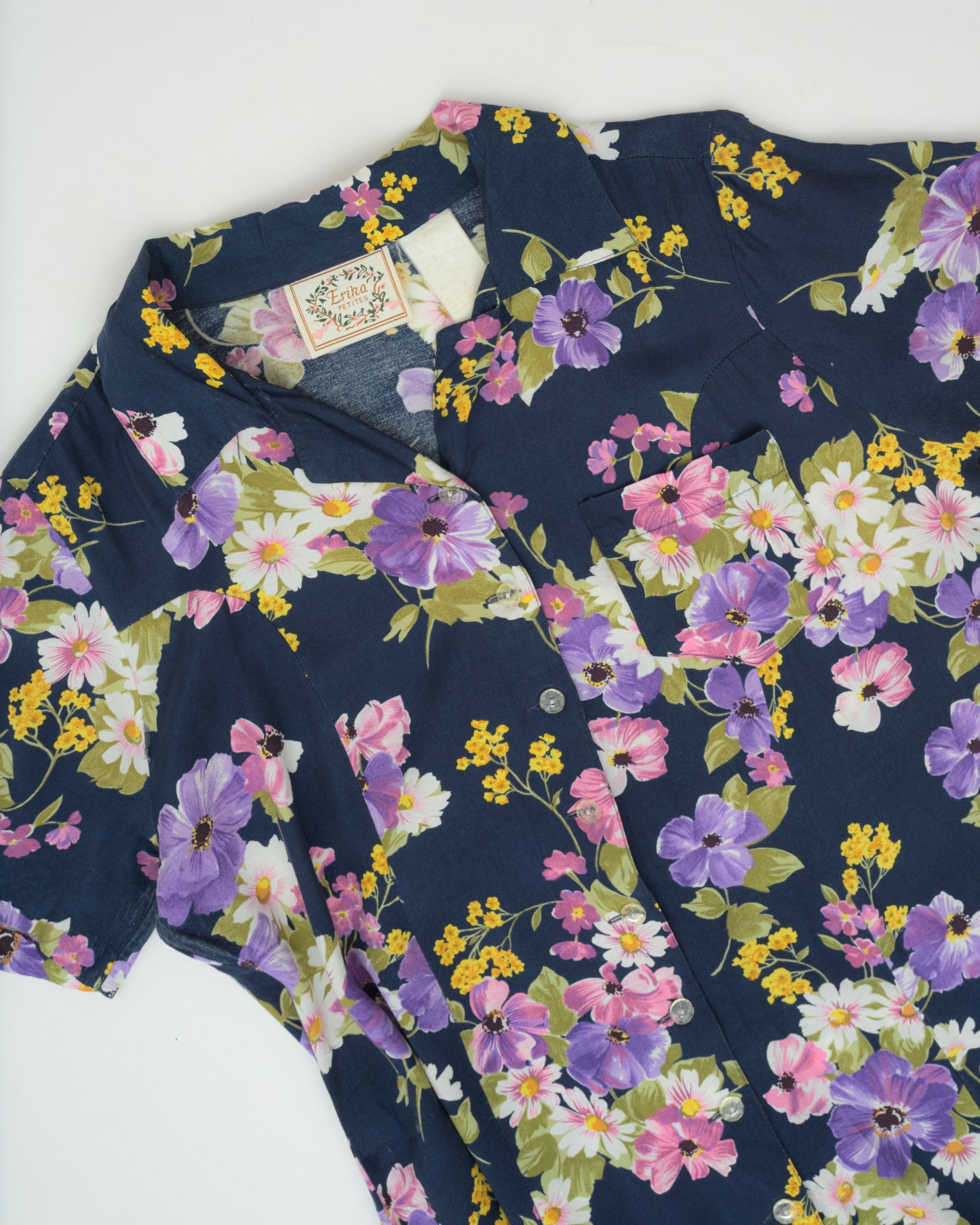 Vintage 90s Floral Shirt Dress (M)