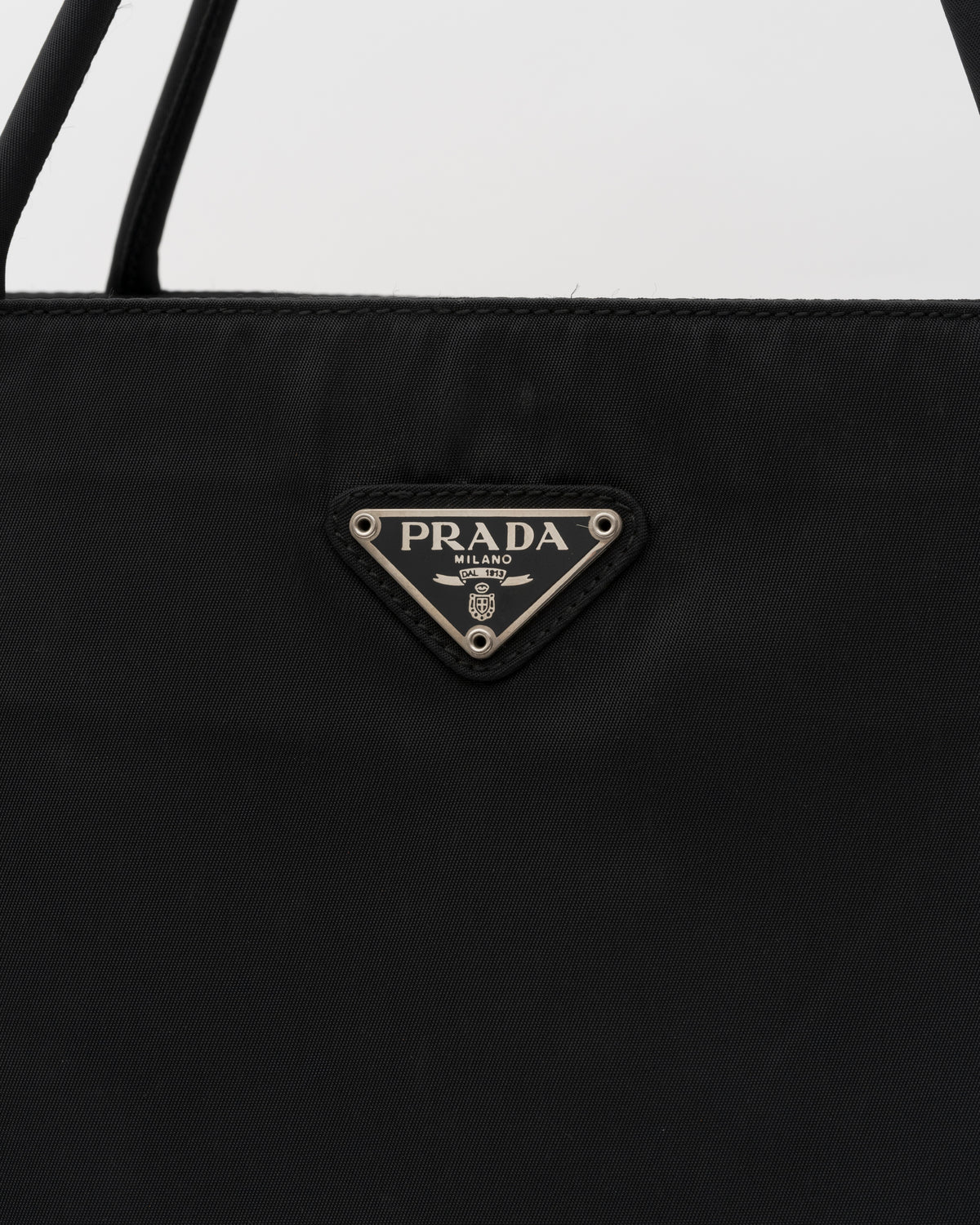90s PRADA Black Tessuto Nylon Shoulder Bag