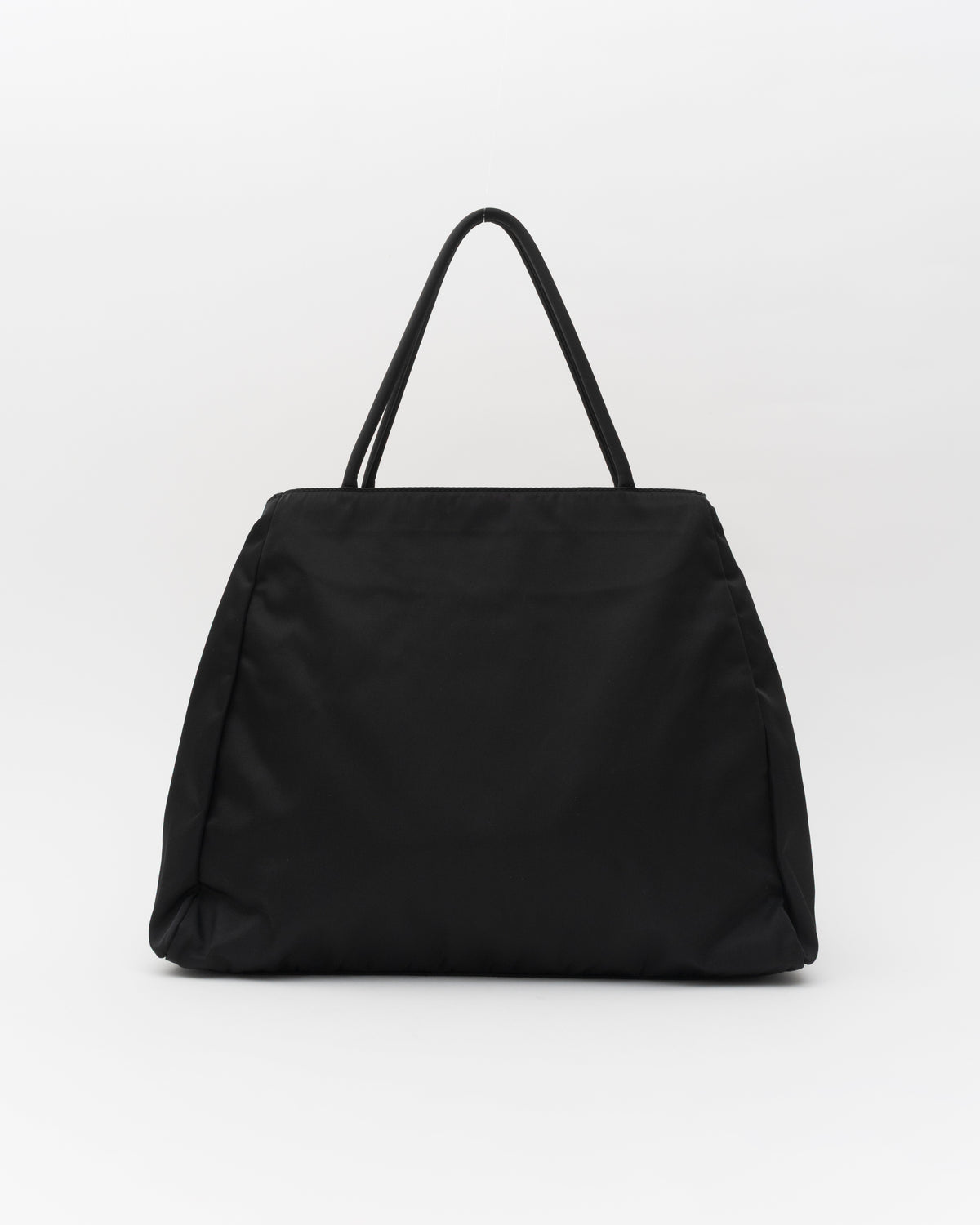 90s PRADA Black Tessuto Nylon Shoulder Bag