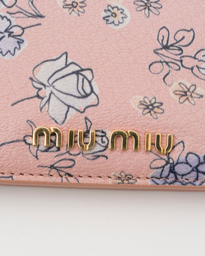 2018/2019 MIU MIU St.Fiori Rose & Carnation Compact Wallet