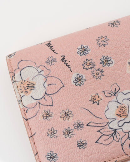 2018/2019 MIU MIU St.Fiori Rose & Carnation Compact Wallet