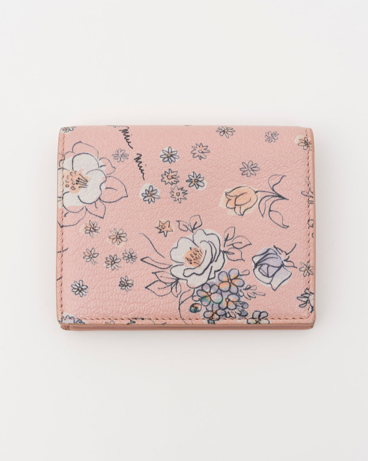 2018/2019 MIU MIU St.Fiori Rose & Carnation Compact Wallet