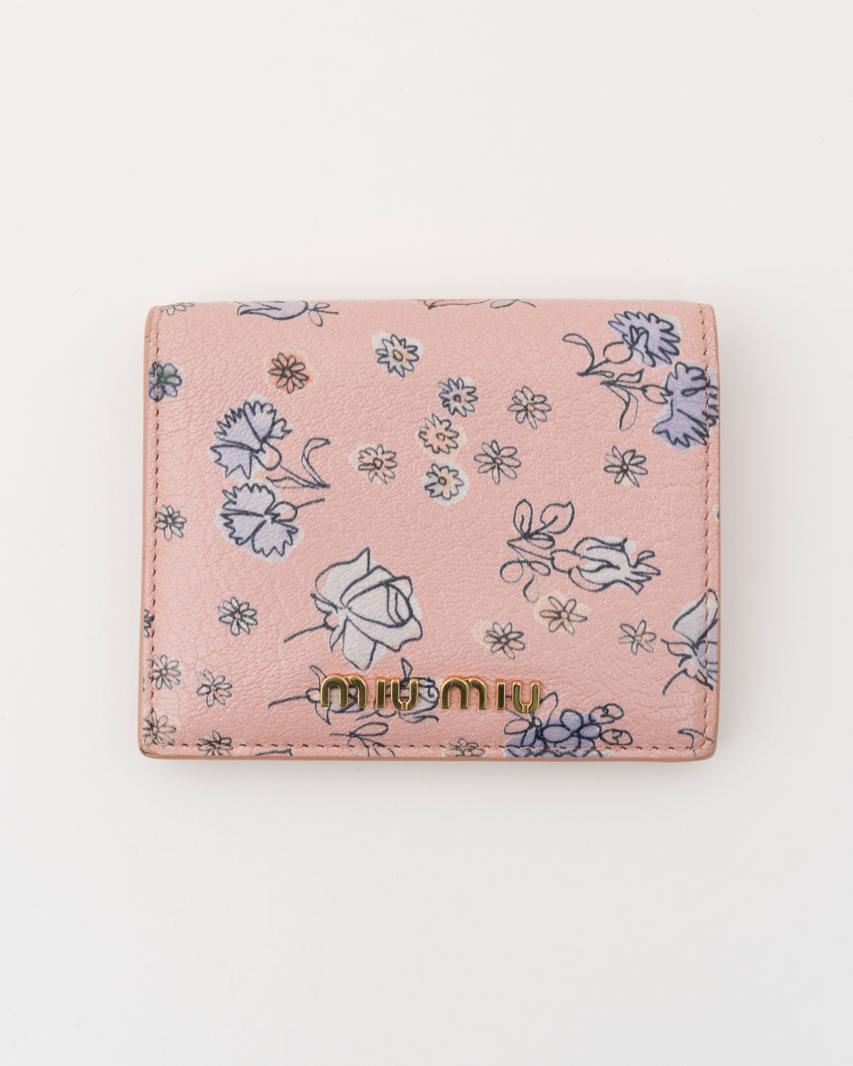 2018/2019 MIU MIU St.Fiori Rose & Carnation Compact Wallet