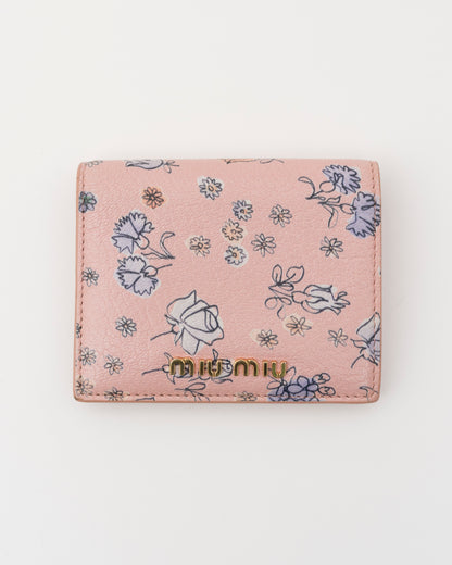 2018/2019 MIU MIU St.Fiori Rose & Carnation Compact Wallet