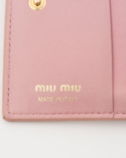 2018/2019 MIU MIU St.Fiori Rose & Carnation Compact Wallet