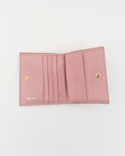 2018/2019 MIU MIU St.Fiori Rose & Carnation Compact Wallet