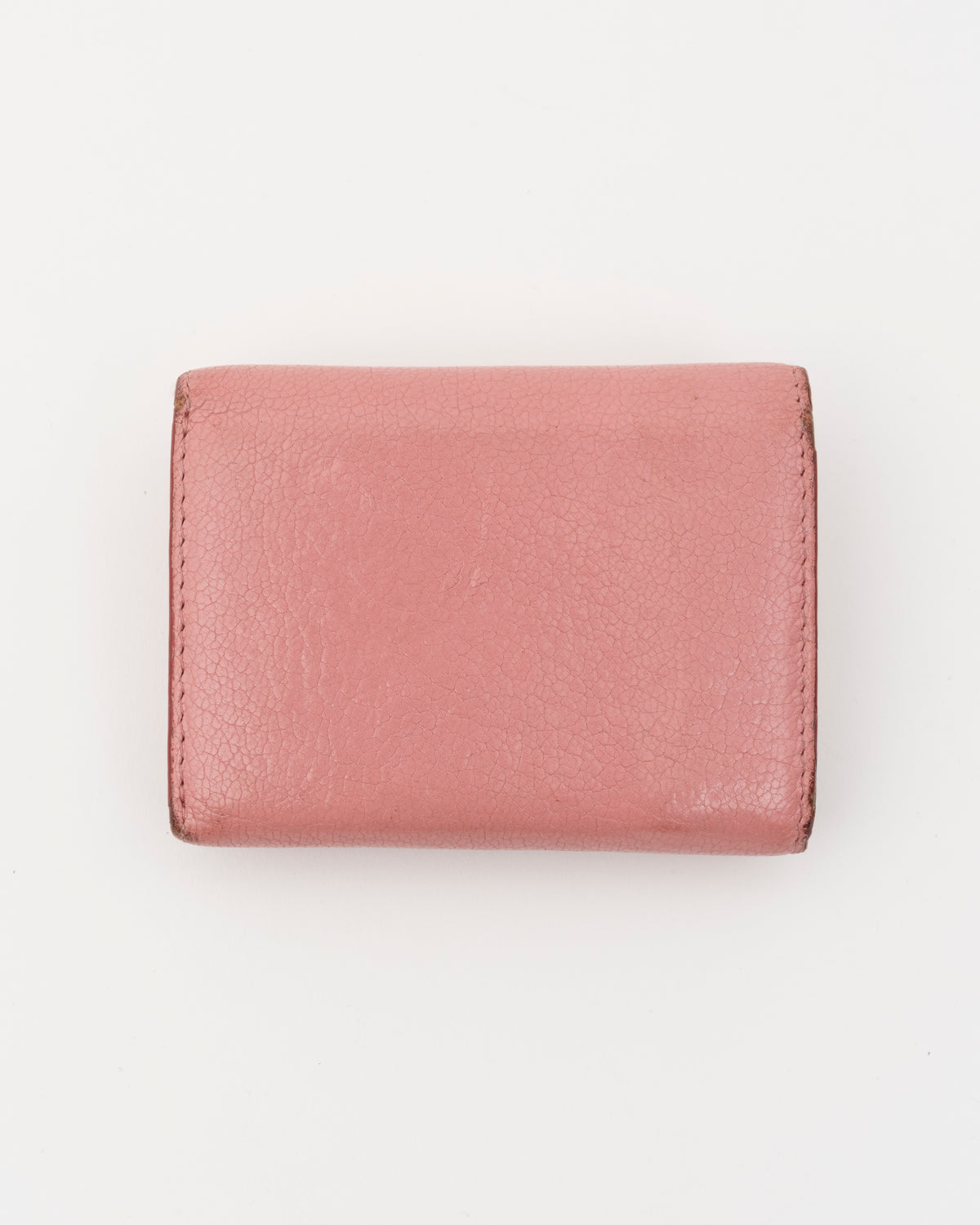 2000s MIU MIU Pink Madras Love Letter Mini Envelope Wallet