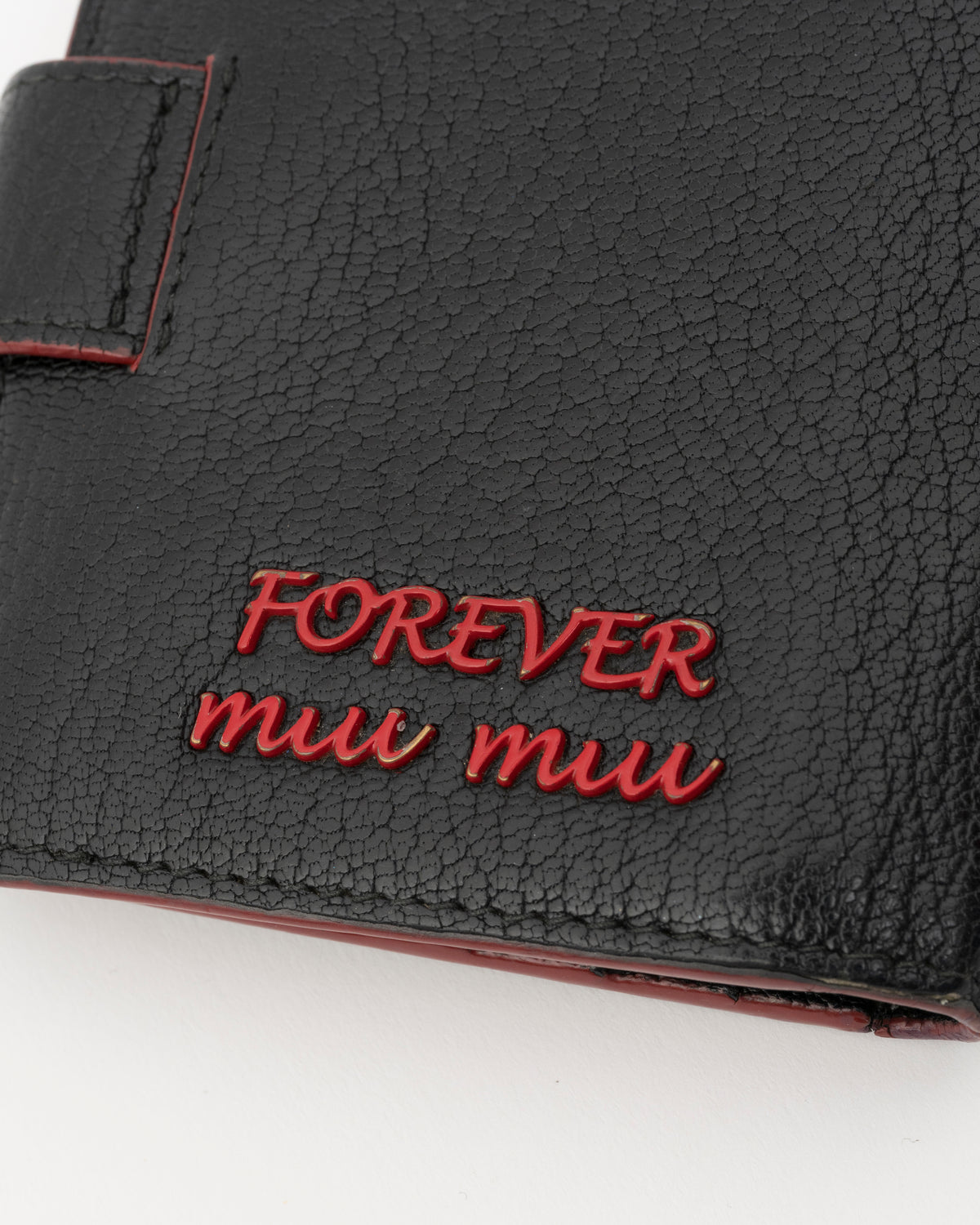 2019 MIU MIU Madras Forever Enamel Heart Compact Wallet