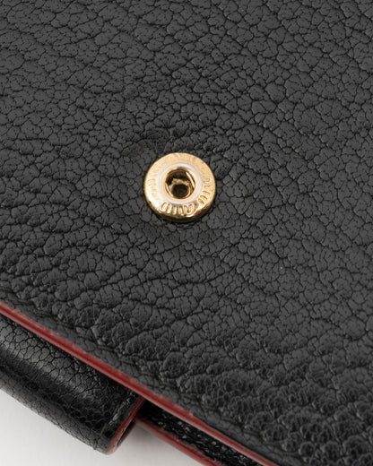 2019 MIU MIU Madras Forever Enamel Heart Compact Wallet