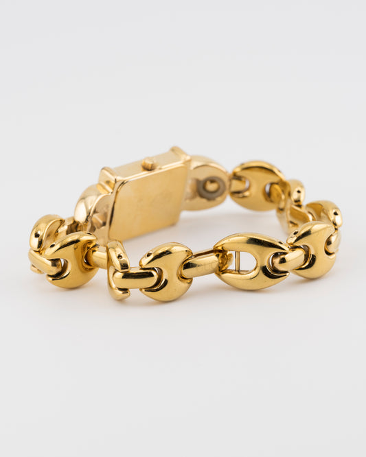 90s GUCCI 1800L Gold Chunky Chain Watch
