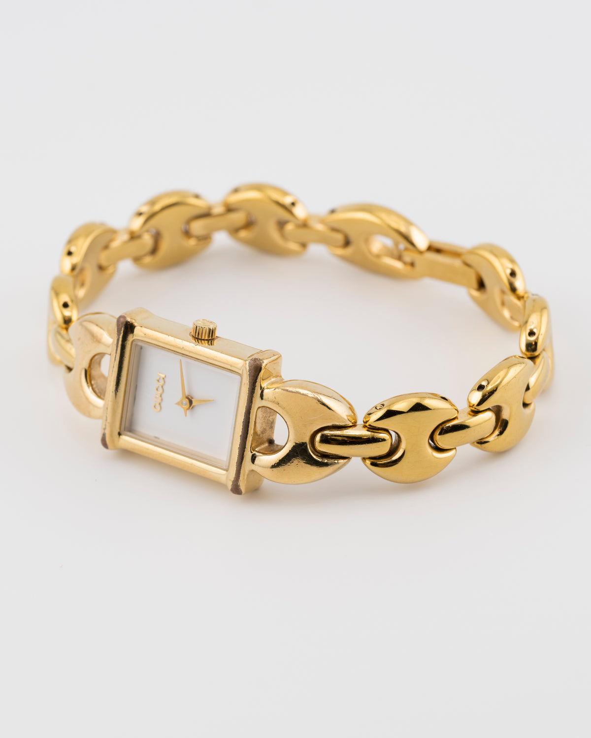 90s GUCCI 1800L Gold Chunky Chain Watch