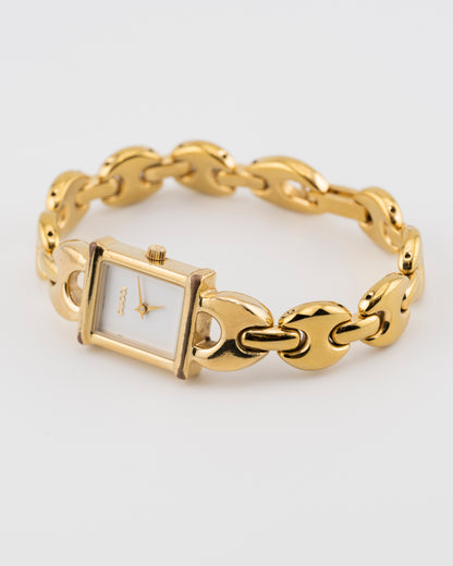 90s GUCCI 1800L Gold Chunky Chain Watch